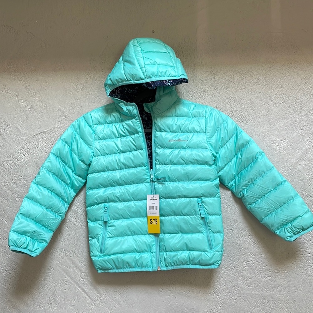 Eddie Bauer- girls lightweight reversible jacket